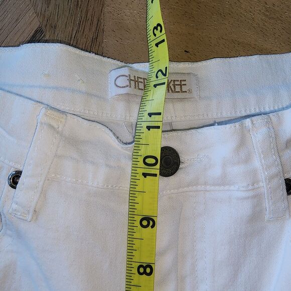 Vintage Cherokee White High Rise Straight Leg Jeans Sz 6 - Picture 7 of 8
